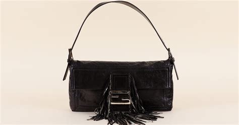 fendi fringe baguette|fendi baguette vintage.